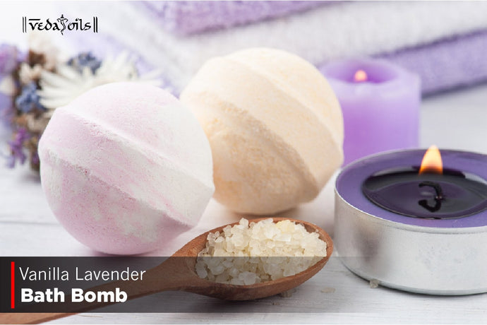 Homemade Vanilla Lavender Bath Bomb