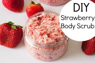 How to Make Strawberry Scrub for Face & Lips -  DIY Strawberry Face Scrub