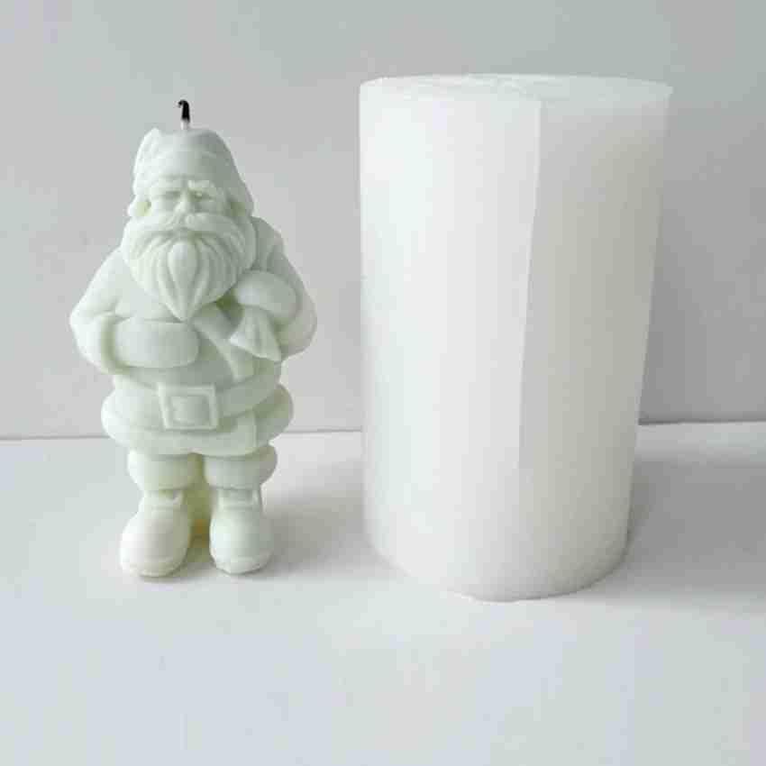 3D Santa Silicone Candle Mold - Premium Quality Mold