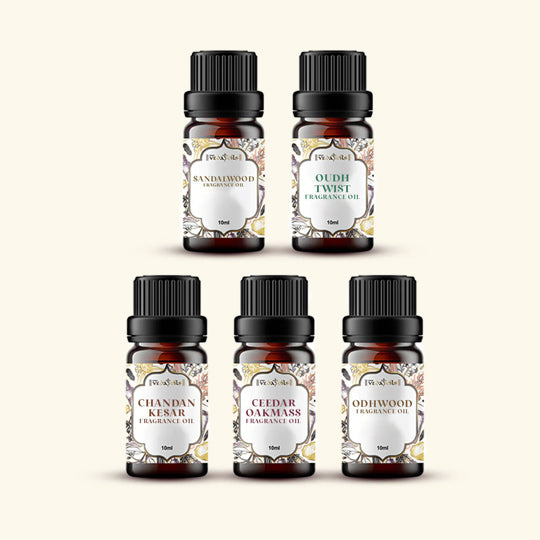 5 Woody Fragrance Oils Sample Kit - 10 Ml Each