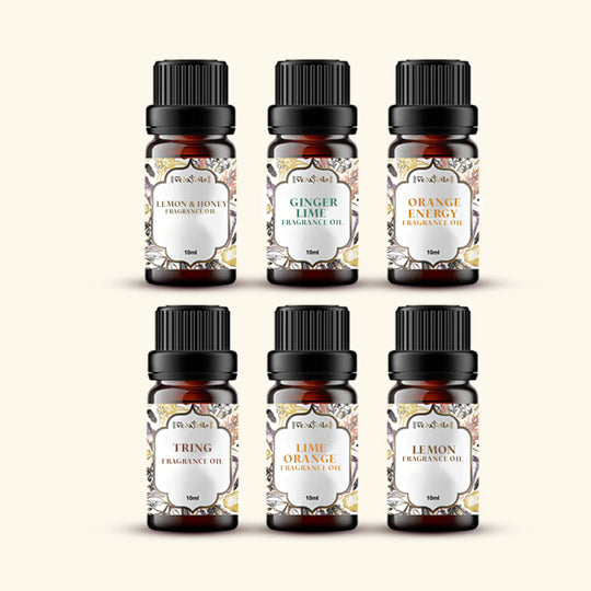 6 Citrus Fragrance Oils Sample Kit - 10 Ml Each