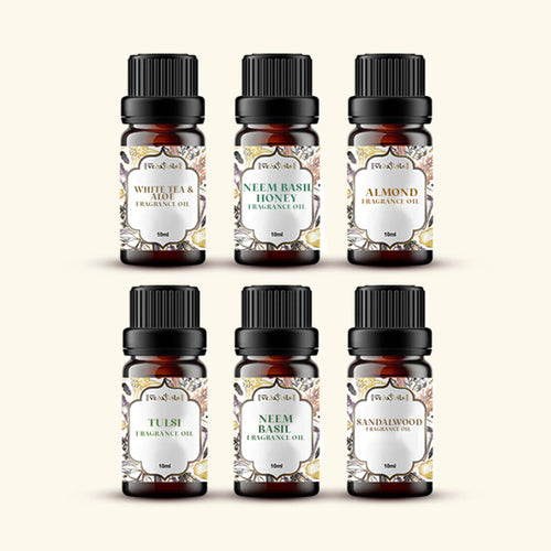 6 Herbal Fragrance Oils Sample Kit 