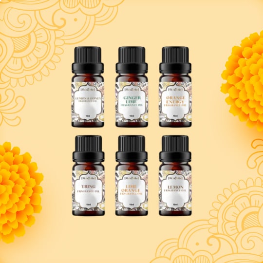 6 Citrus Fragrance Oils Sample Kit - 10 Ml Each