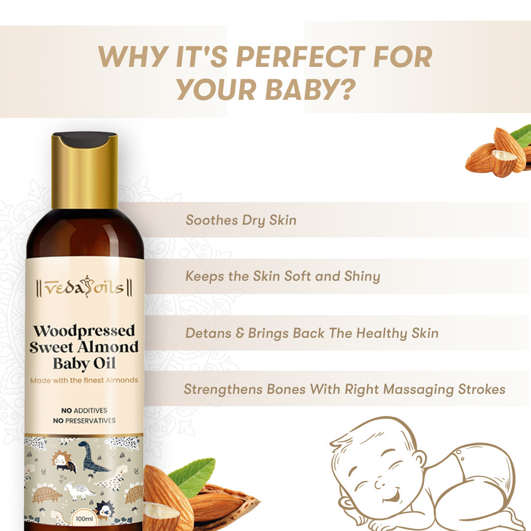 Sweet Almond Baby Oil  + Coconut Baby Hair Oil