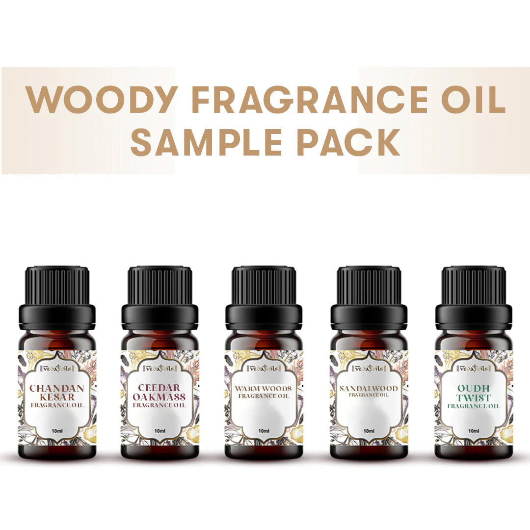 5 Woody Fragrance Oils Sample Kit - 10 Ml Each