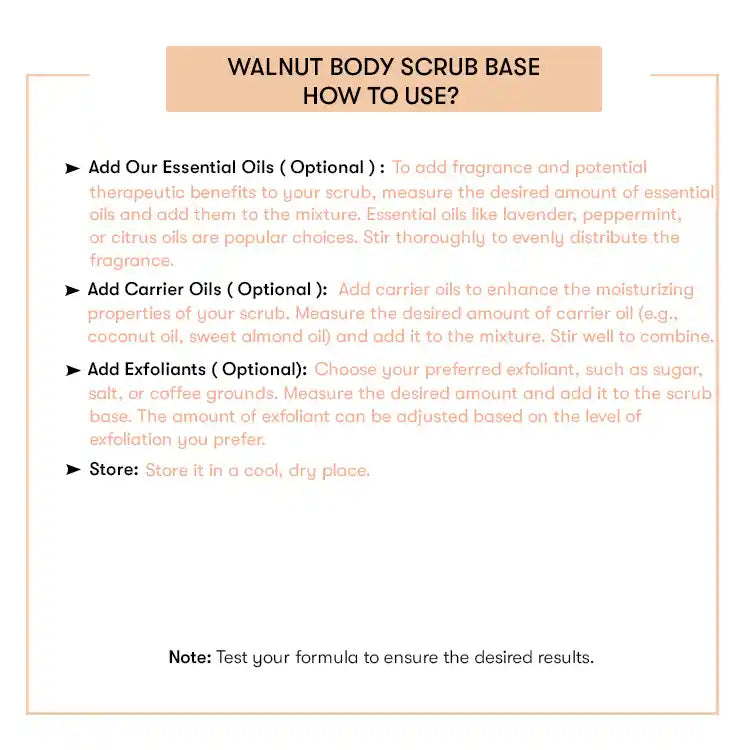 Walnut Body Scrub Base ( Ready to Use )