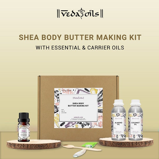  Better Shea Butter Body Butter Making Kit - DIY Kits for  Adults (Raw Shea Butter, Almond Oil, Coconut Oil, 2 Jars) & Recipe Card  with Link to Video Tutorial 
